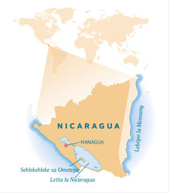 ’Mapa oa Nicaragua