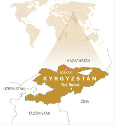 Mapa Kyrgyzstánu
