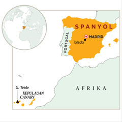 Spanyol di peta dunia