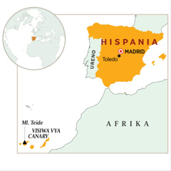 Hispania inavyoonekana katika ramani