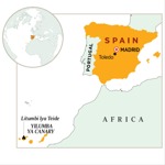 Malo gosope gakuwoneka mtundu wa oleji pamapu gakwimila cilambo ca Spain