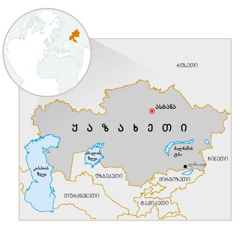 ყაზახეთის რუკა