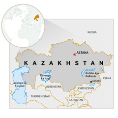 Mapu ubena kumwesha kyalo kya Kazakhstan