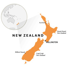 New Zealand ke map