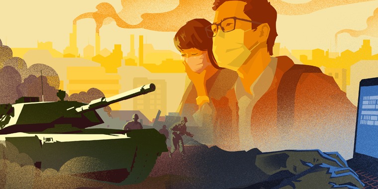 Threats to safety: pollution, cyberattacks, and war