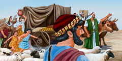 Les frères de Joseph et leurs familles arrivent en Égypte