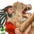 Samson zabíjí lva holýma rukama