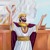 König Salomo betet vor dem neuen Tempel zu Jehova