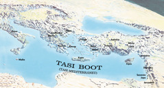 Mapa neʼebé hatudu fatin neʼebé Paulo no Timóteo vizita