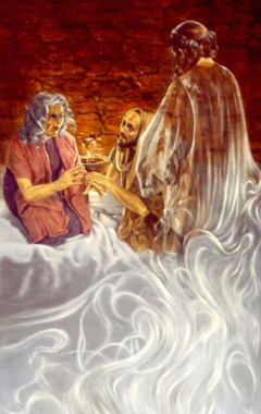 عندما يذهب شاول الى وسيطة ارواحية في عين دور،‏ يتظاهر احد الشياطين بأنه صموئيل
