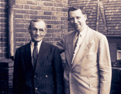 Max Franke with his son, Konrad.