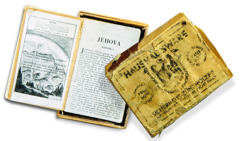 Miniature book from the underground work.