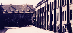The courtyard at the Moringen concentration camp.