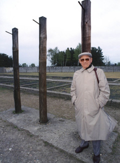 Joseph Rehwald at the Sachsenhausen Memorial.