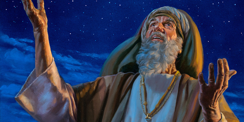 Abraham menatap tak terhitung banyaknya bintang di langit
