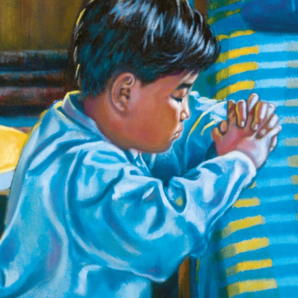 kids praying to jesus