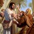 Jesús curando a dos hombres ciegos.