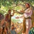 Jesús parlant a un gran grup dels seus deixebles.