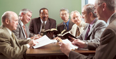प्राचीनों के निकाय की एक बैठक।