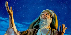 Аврахам посматра звезде на небу