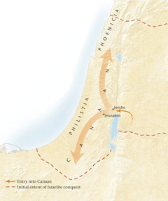 Map of the land of Canaan[Map on page 11]