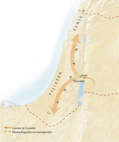 Mapa de la tierra de Canaán[Mapa de la página 11]