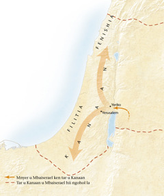 Map of the land of Canaan[Map on page 11]