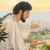 Jesús hablando en el monte de los Olivos; al fondo se ven Jerusalén y su templo
