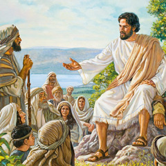 Jesus ensinando as pessoas