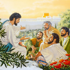 Jesus conversando com seus discípulos