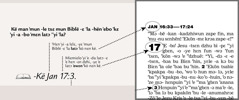 Sample of a scripture reference