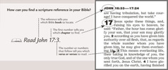 Sample of a scripture reference
