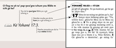 Sample of a scripture reference