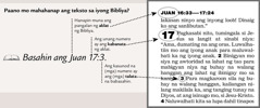 Sample of a scripture reference