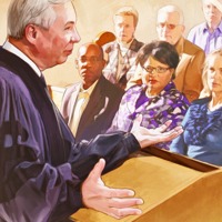 A religious leader speaking in church