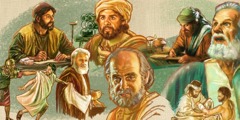 Mga lalaki nga nagsulat parte kay Jesus—Mateo, Marcos, Lucas, Juan, Pedro, Santiago, Judas, kag Pablo