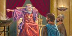 Kung Herodes ger order om att alla småpojkar i Betlehem ska dödas