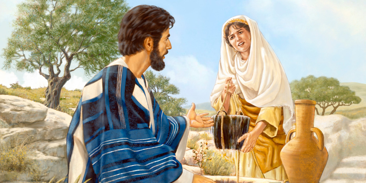 Image result for Jesus and the samaritan woman