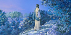 Jesus geht auf einen Berg