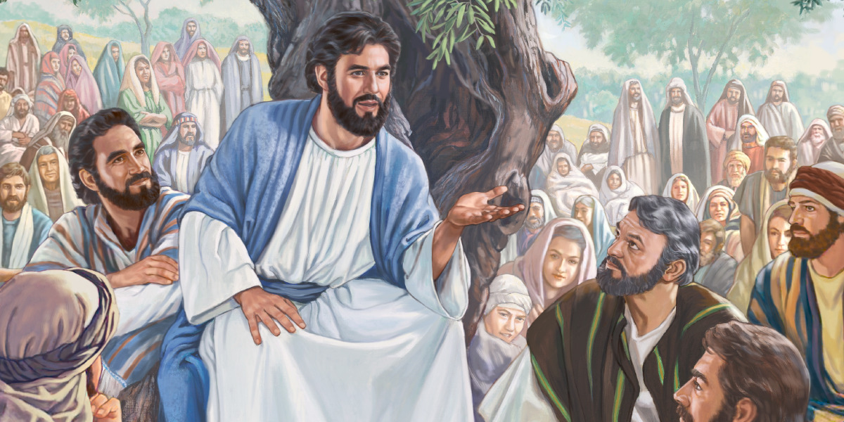 Jesus faz o Sermão do Monte para seus apóstolos e discípulos