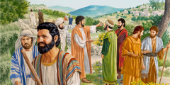 Jesus sends out his apostles in pairs to preach