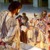 От балкон Исус гледа Петър, който току–що се е отрекъл от него; на заден план има петел
