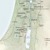 Een kaart van de gebieden waar Jezus leefde en predikte