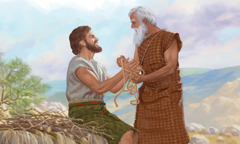 ابراهيم يفك الحبال عن اسحاق