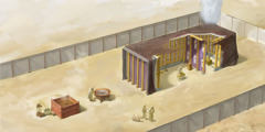 Le tabernacle et sa cour