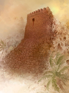 Rahabina kuća, na čijem je prozoru bila obješena crvena vrpca, ostala je čitava kad su se jerihonske zidine srušile