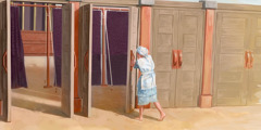 Samuel abrindo as portas do tabernáculo