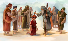 Samuel izlijeva ulje pomazanja na Davida