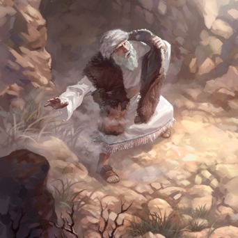 El profeta Elías en una cueva del monte Horeb | Lecciones de la Biblia ...