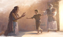 Elijah gives the widow her resurrected son